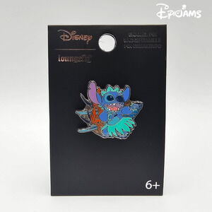 Loungefly Disney Lilo & Stitch Hula Stitch Stained Glass Enamel Pin New